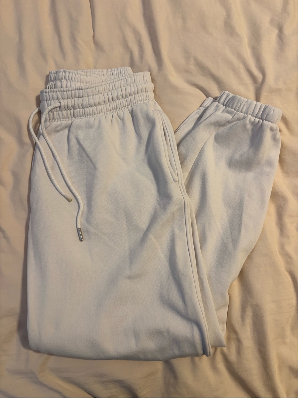 H&M White Women's Jogger Sweatpants